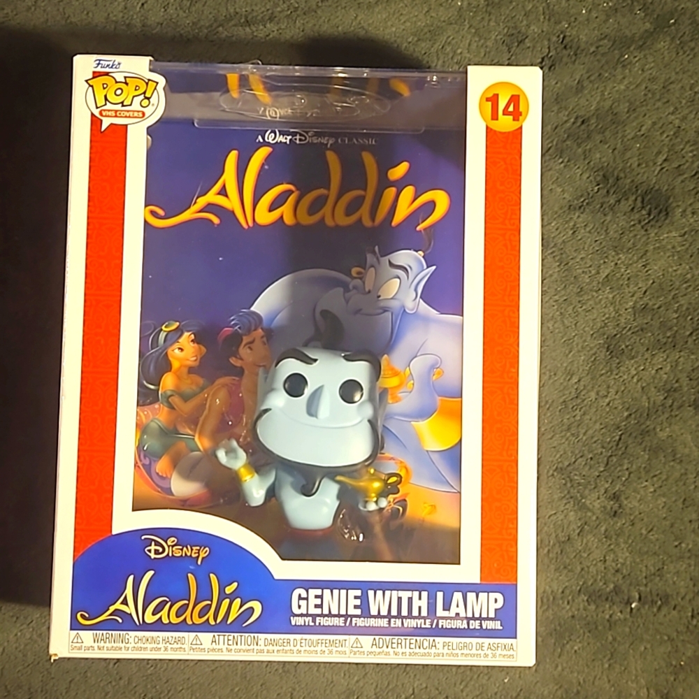 NWT Disney VHS Covers Edition Genie with Lamp hardcover Funko